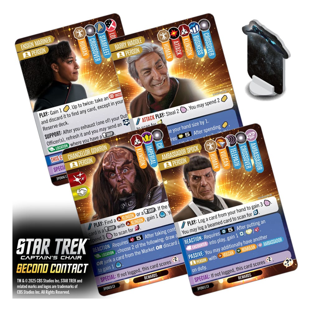 Star Trek: Captain's Chair Kartenspiel Second Contact *Englische Version* - Preorder - ETA: 25.02.2026