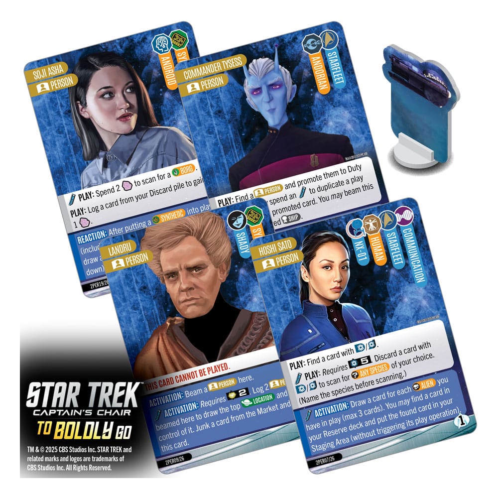 Star Trek: Captain's Chair Kartenspiel To Boldly Go *Englische Version* - Preorder - ETA: 25.02.2026