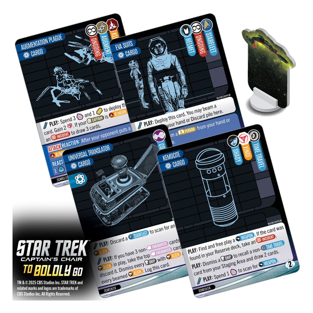 Star Trek: Captain's Chair Kartenspiel To Boldly Go *Englische Version* - Preorder - ETA: 25.02.2026