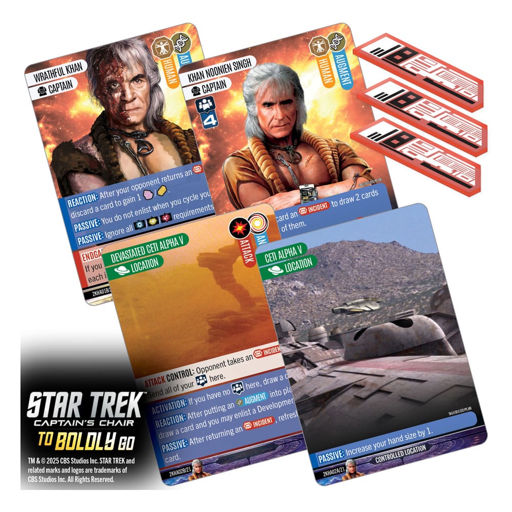 Star Trek: Captain's Chair Kartenspiel To Boldly Go *Englische Version* - Preorder - ETA: 25.02.2026