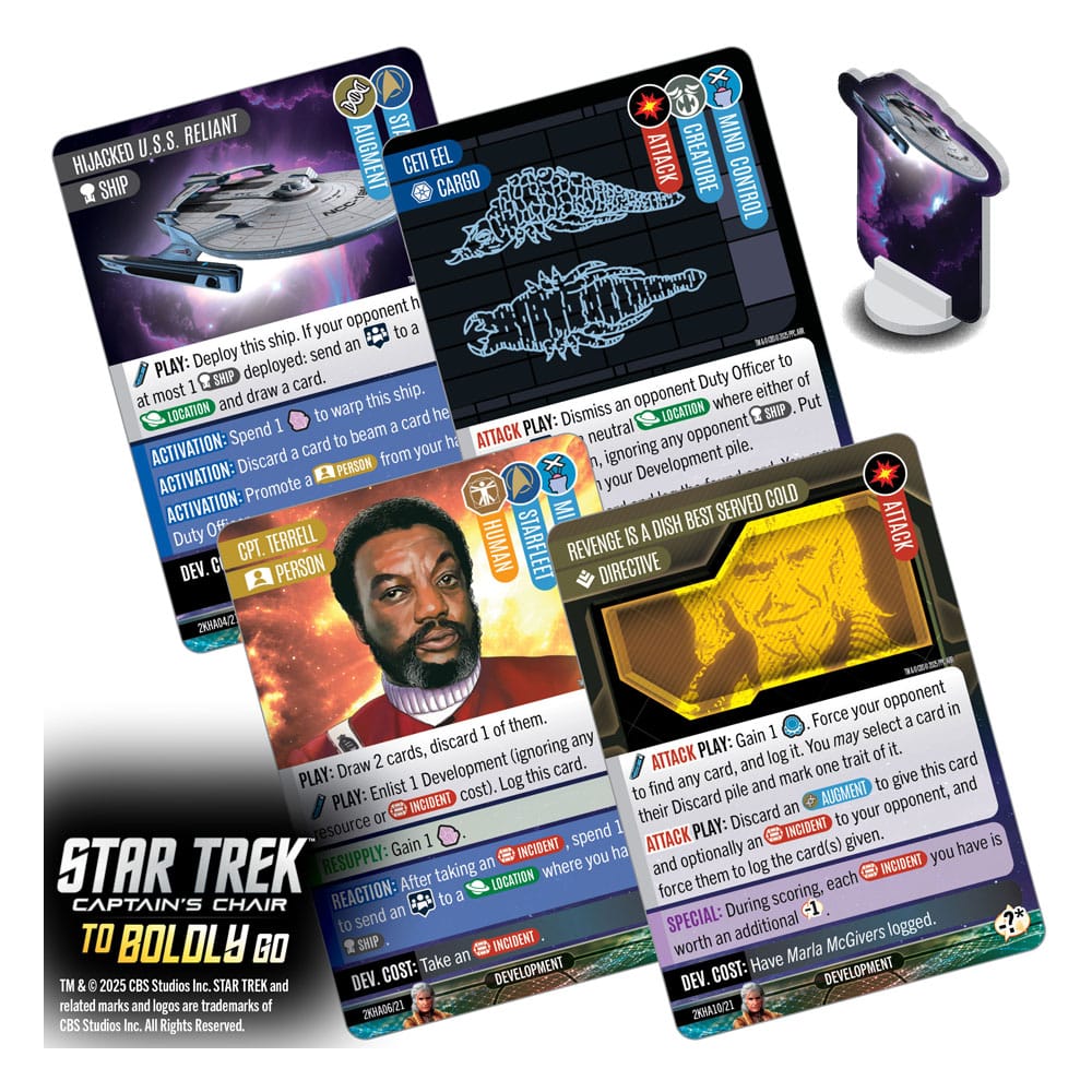 Star Trek: Captain's Chair Kartenspiel To Boldly Go *Englische Version* - Preorder - ETA: 25.02.2026