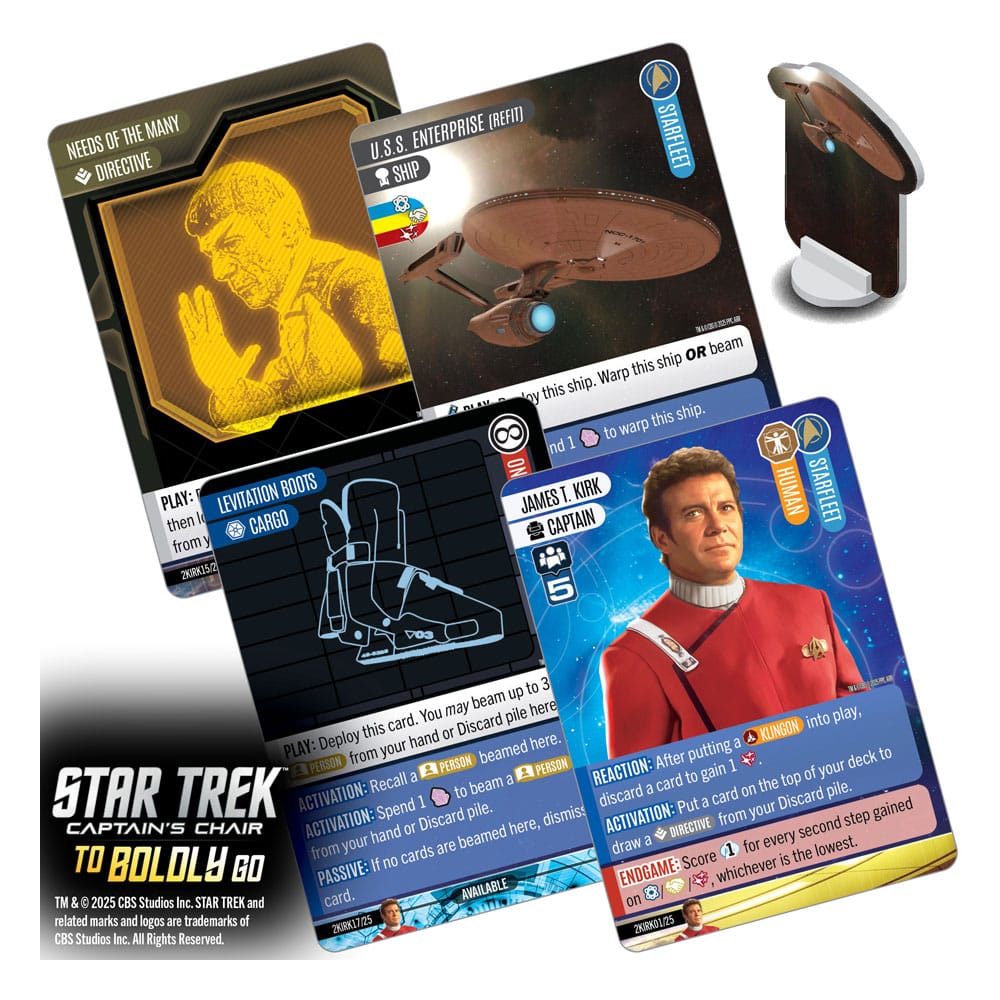 Star Trek: Captain's Chair Kartenspiel To Boldly Go *Englische Version* - Preorder - ETA: 25.02.2026
