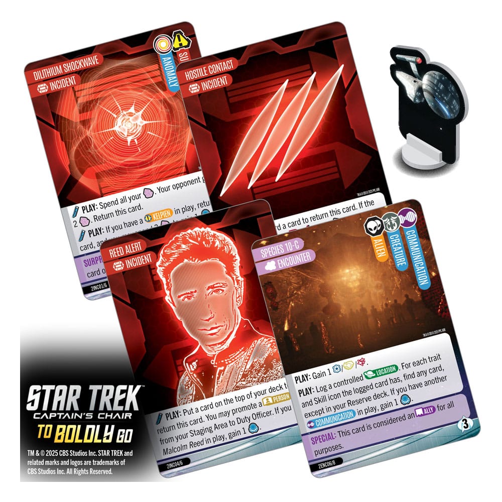 Star Trek: Captain's Chair Kartenspiel To Boldly Go *Englische Version* - Preorder - ETA: 25.02.2026