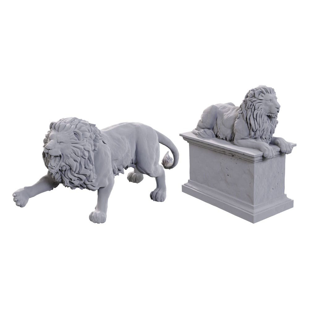 WizKids Deep Cuts Miniatures Miniaturen unbemalt 2er-Pack Stone Lion - Preorder - ETA: 19.09.2025