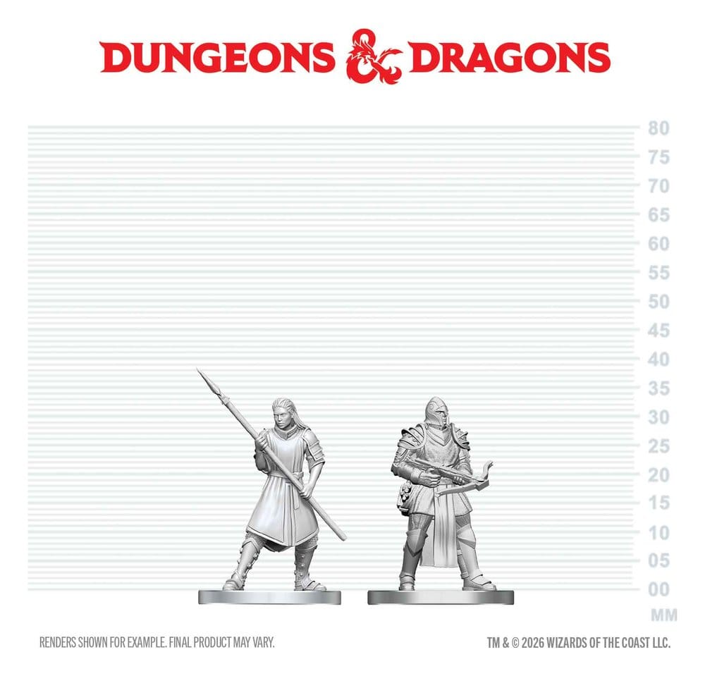 D&D Nolzur's Marvelous Miniatures Minifiguren Town Guards 13 cm - Preorder - ETA: 25.09.2026