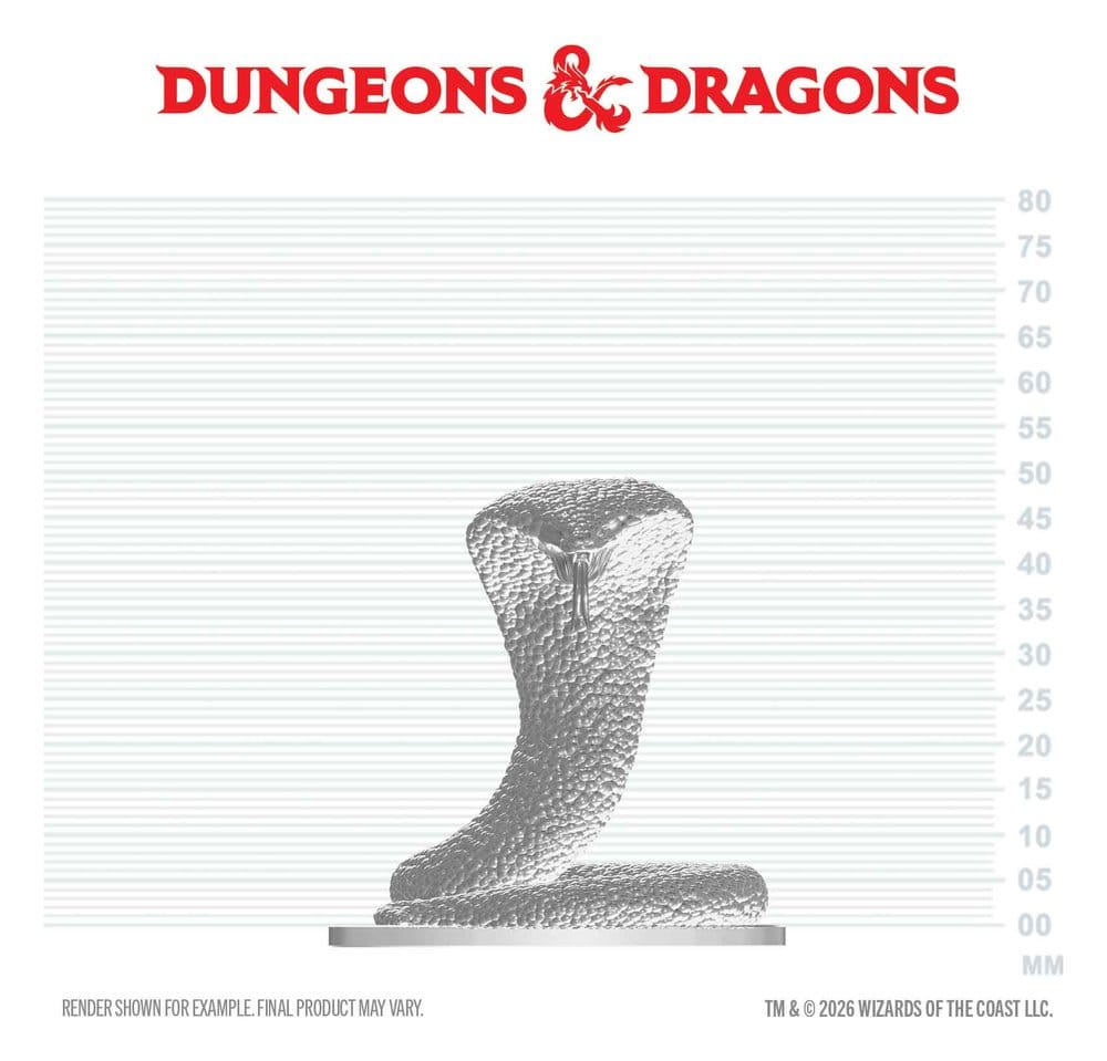 D&D Nolzur's Marvelous Miniatures Minifigur Polarschlange 4 cm - Preorder - ETA: 09.11.2026