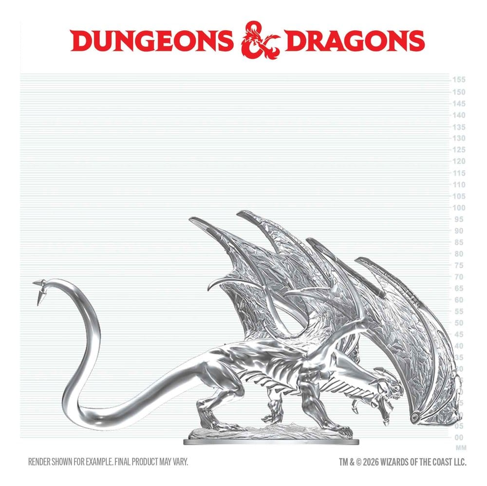 Dungeons & Dragons Nolzur's Marvelous Miniatures Miniatur unbemalt Junger Saphirdrache 20 cm - Preorder - ETA: 25.02.2027