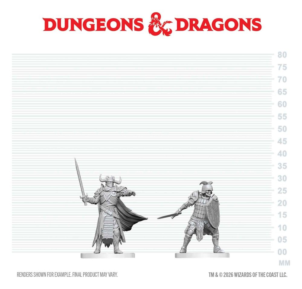 Dungeons & Dragons Nolzur's Marvelous Miniatures Miniatur unbemalt Todesritter & Todesritter-Aspirant 14 cm - Preorder - ETA: 25.05.2027