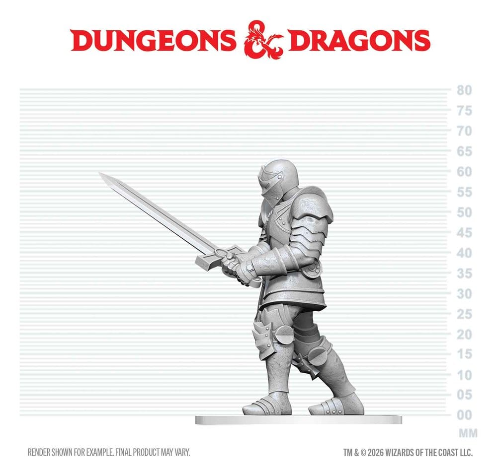 Dungeons & Dragons Nolzur's Marvelous Miniatures Miniatur unbemalt Red Knight Guardian Golem 14 cm - Preorder - ETA: 25.05.2027