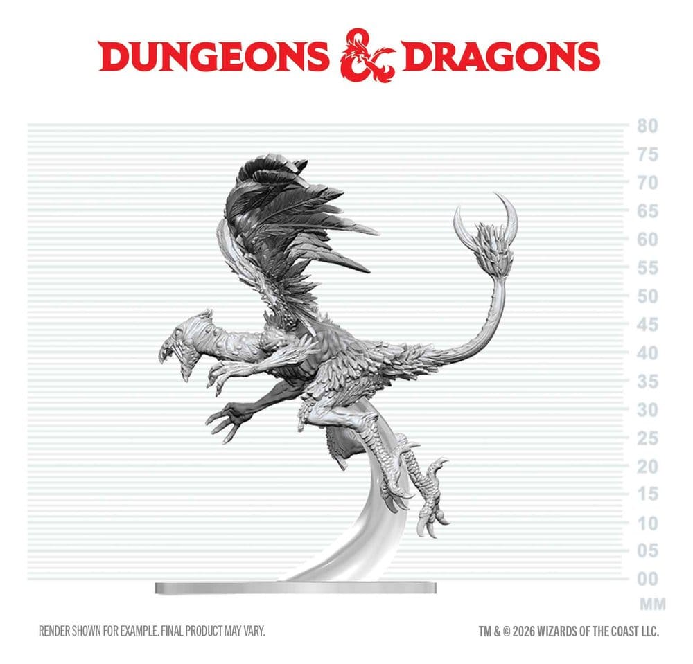 Dungeons & Dragons Nolzur's Marvelous Miniatures Miniatur unbemalt Vrock 17 cm - Preorder - ETA: 25.05.2027