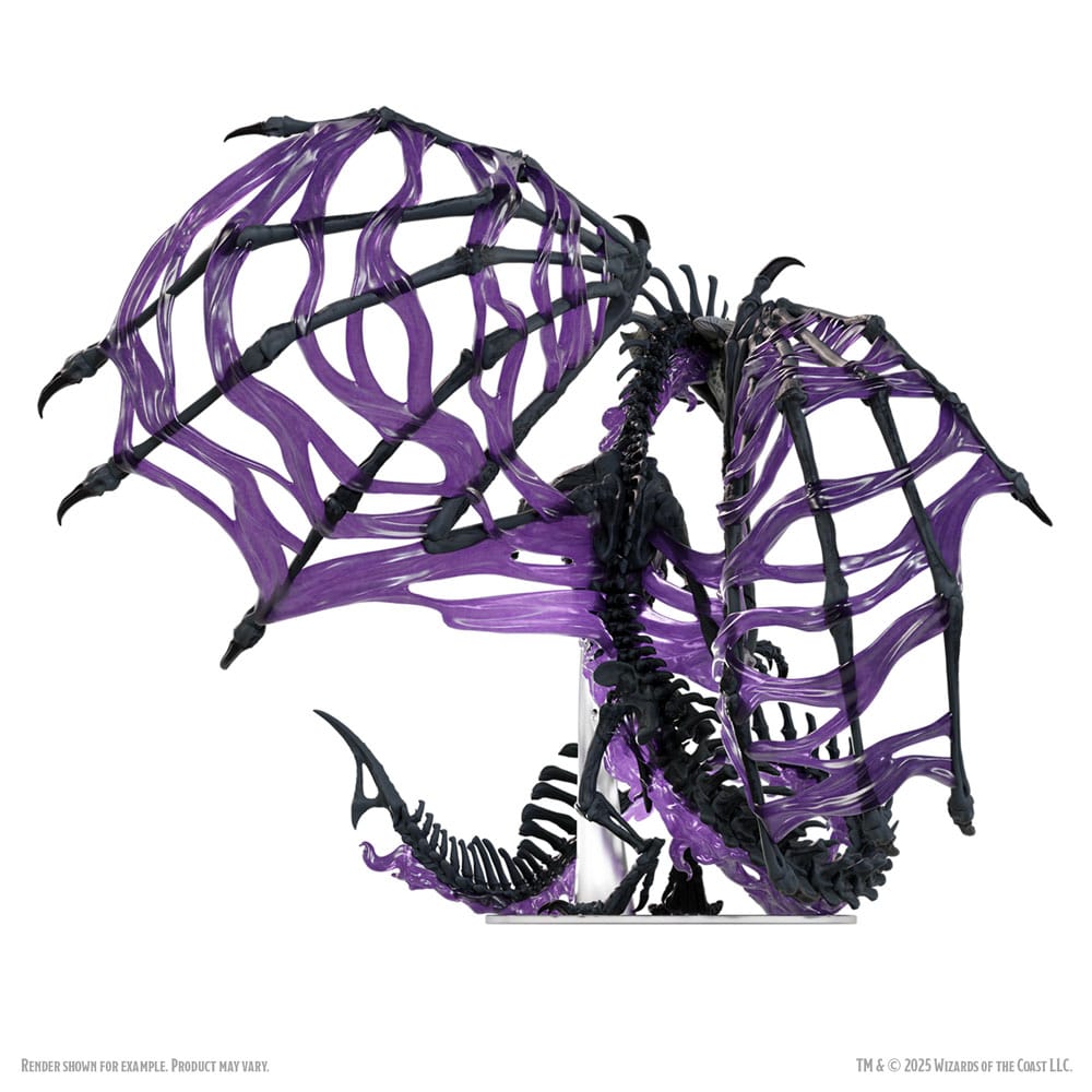 D&D Icons of the Realms Boxed Miniaturen vorbemalt Black Dracolich 30 cm - Preorder - ETA: 02.10.2025
