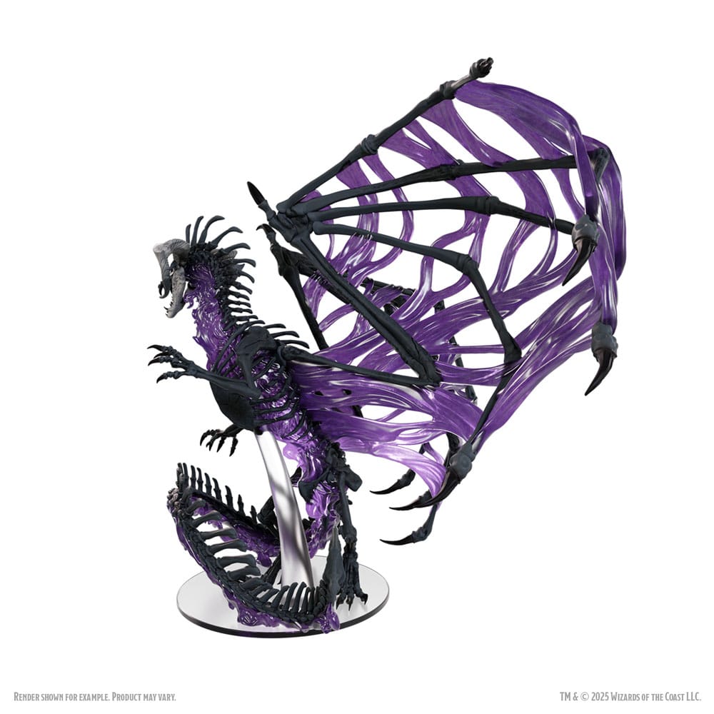 D&D Icons of the Realms Boxed Miniaturen vorbemalt Black Dracolich 30 cm - Preorder - ETA: 02.10.2025