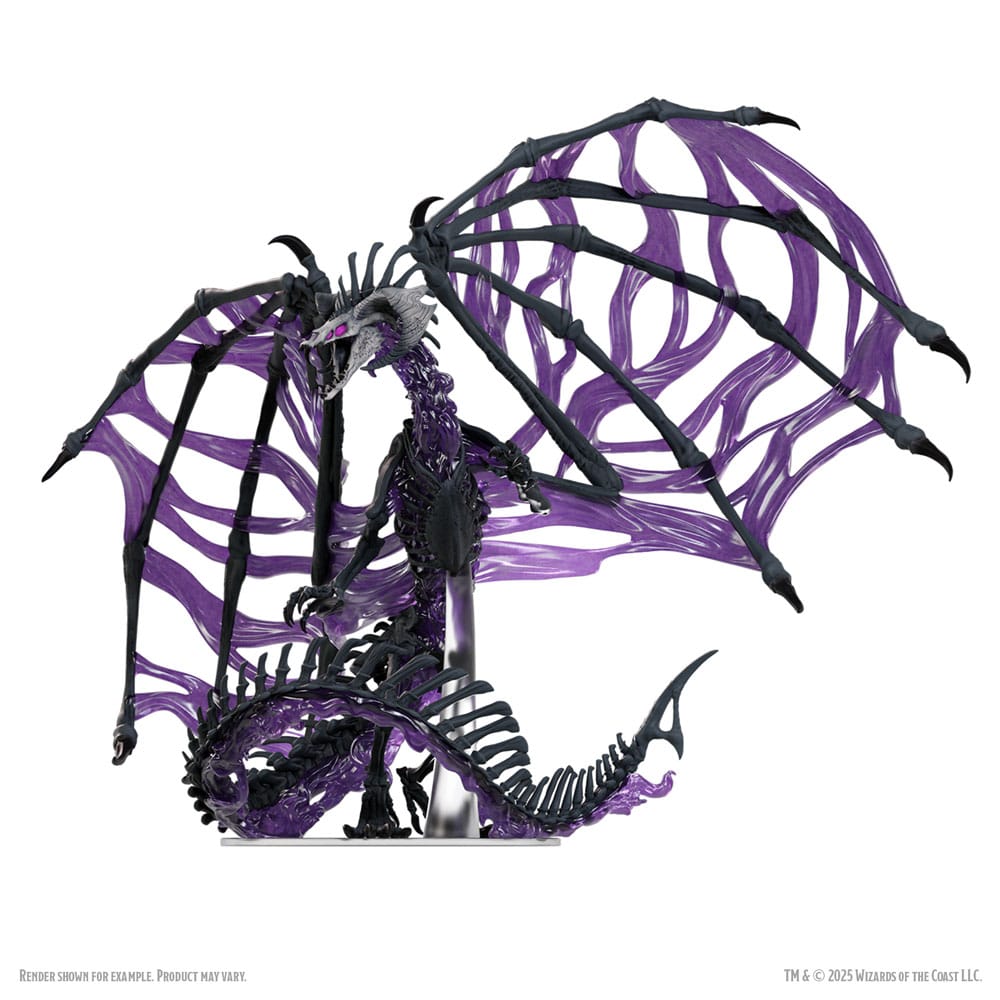 D&D Icons of the Realms Boxed Miniaturen vorbemalt Black Dracolich 30 cm - Preorder - ETA: 02.10.2025