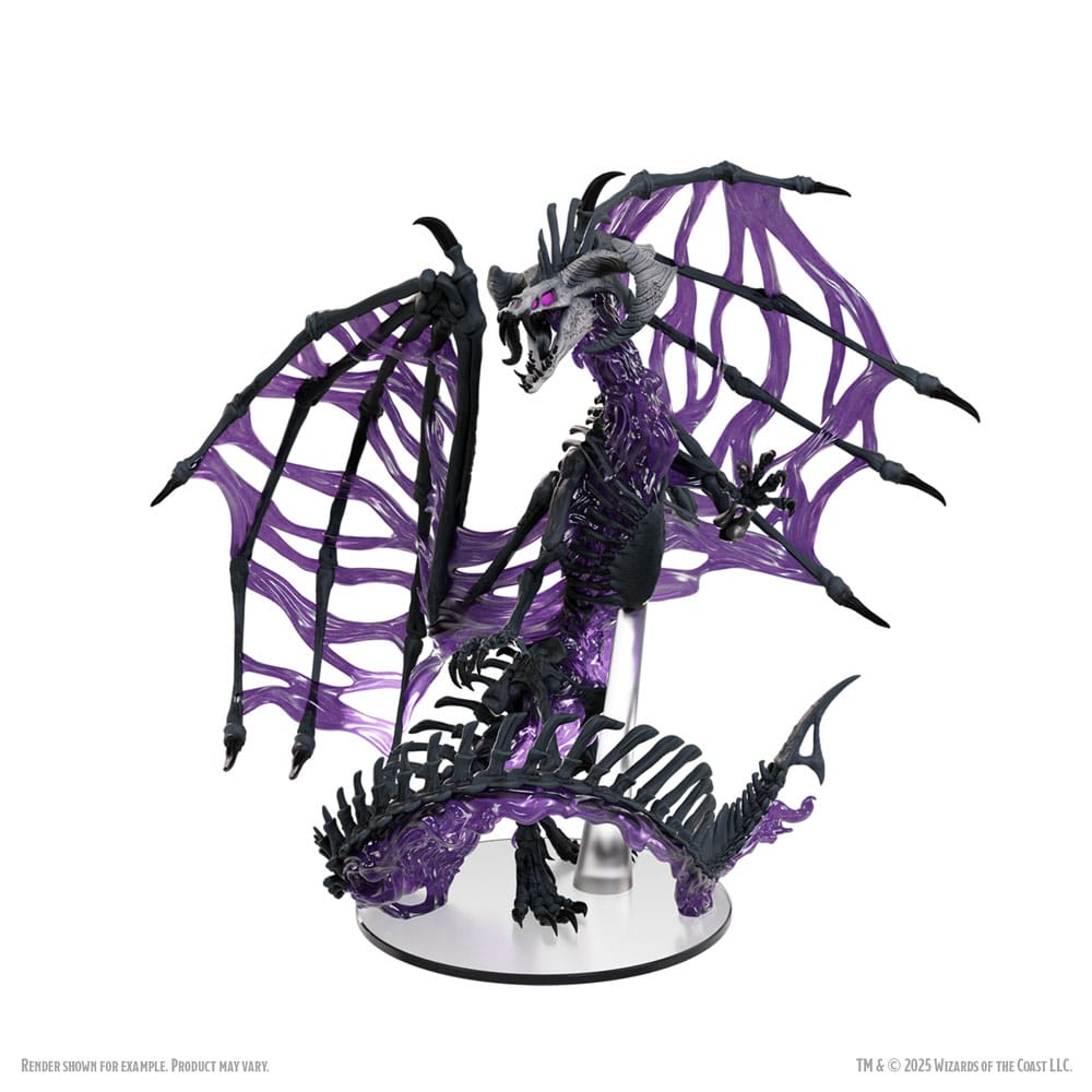 D&D Icons of the Realms Boxed Miniaturen vorbemalt Black Dracolich 30 cm - Preorder - ETA: 02.10.2025