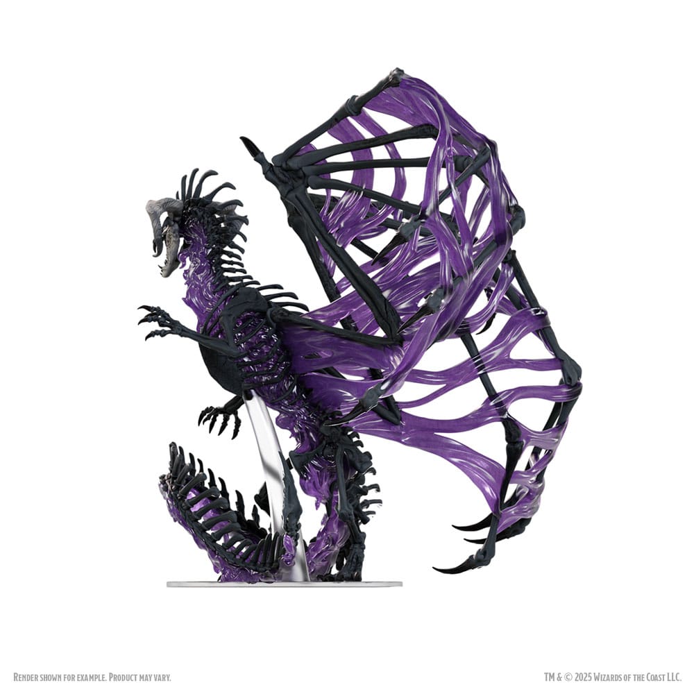 D&D Icons of the Realms Boxed Miniaturen vorbemalt Black Dracolich 30 cm - Preorder - ETA: 02.10.2025