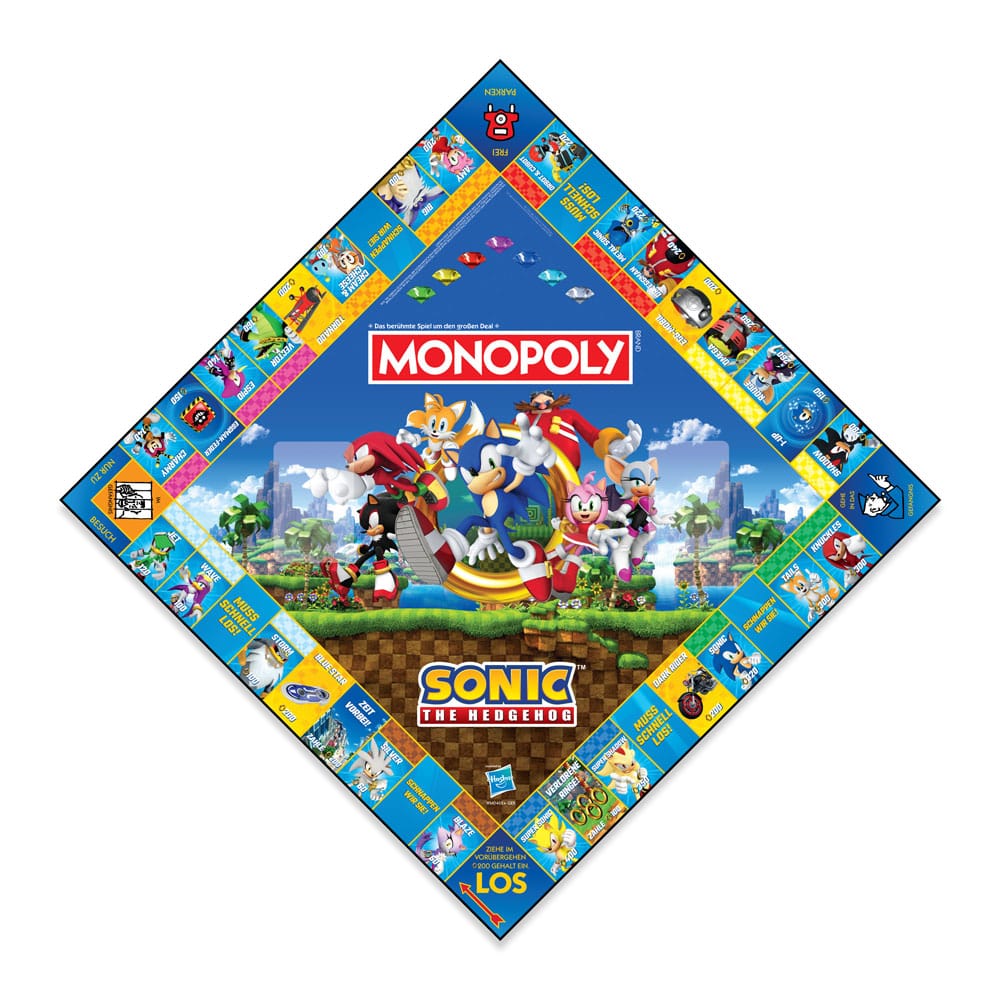 Monopoly Brettspiel Sonic the Hedgehog *Deutsche Version* - Versand: 5-7 Tage nach Bestellung