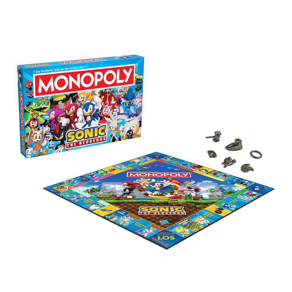 Monopoly Brettspiel Sonic the Hedgehog *Deutsche Version* - Versand: 5-7 Tage nach Bestellung