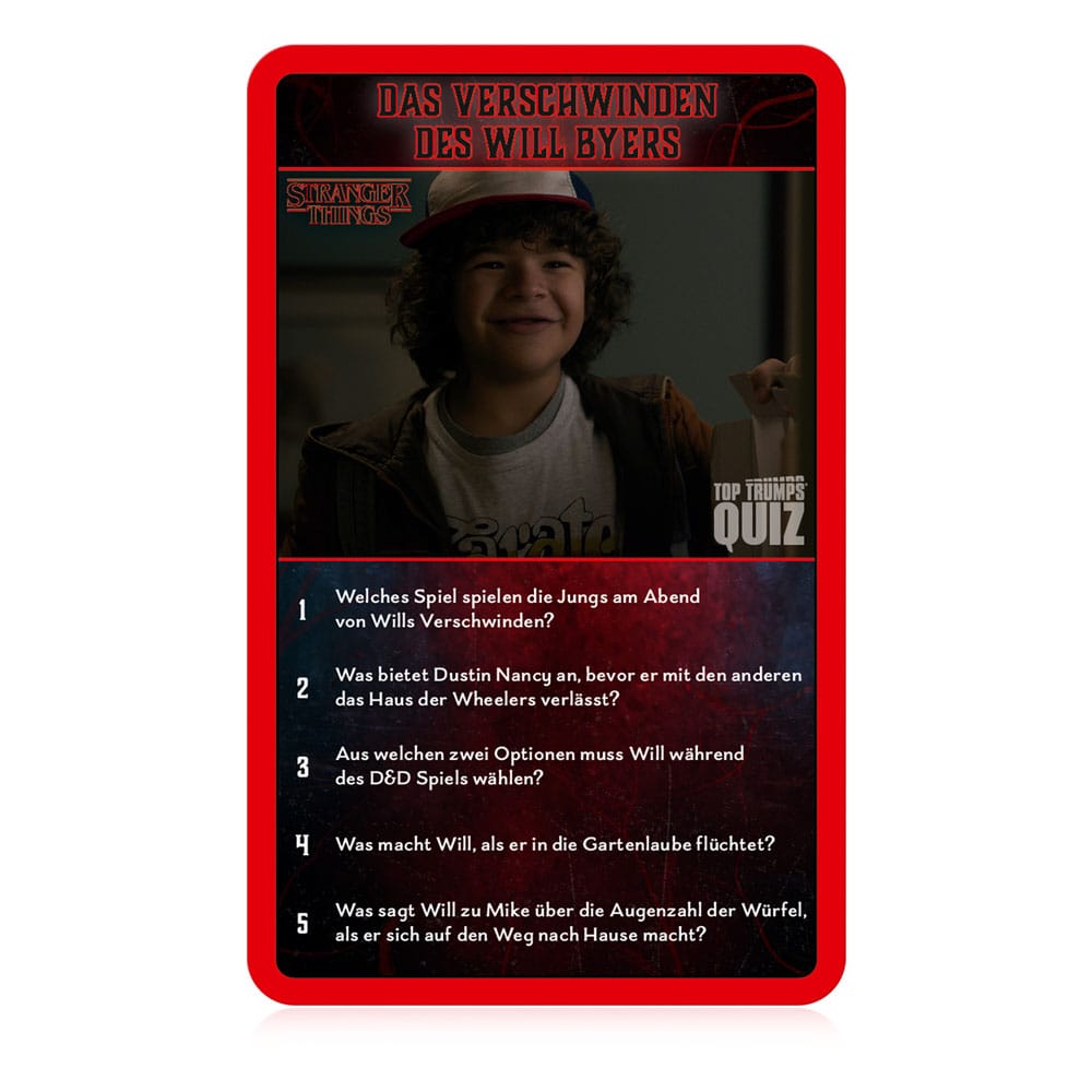 Stranger Things Kartenspiel Top Trumps Quiz *Deutsche Version* - Versand: 5-7 Tage nach Bestellung
