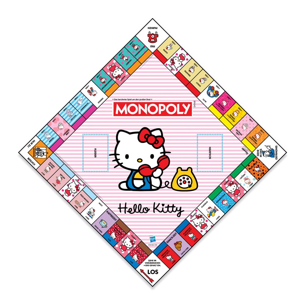 Monopoly Brettspiel Hello Kitty *Deutsche Version* - Versand: 5-7 Tage nach Bestellung