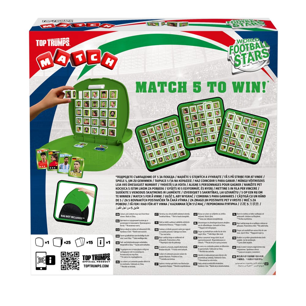Weltfussballstars Strategiespiel Top Trumps Match - The Crazy Cube Game Green Version - Versand: 5-7 Tage nach Bestellung