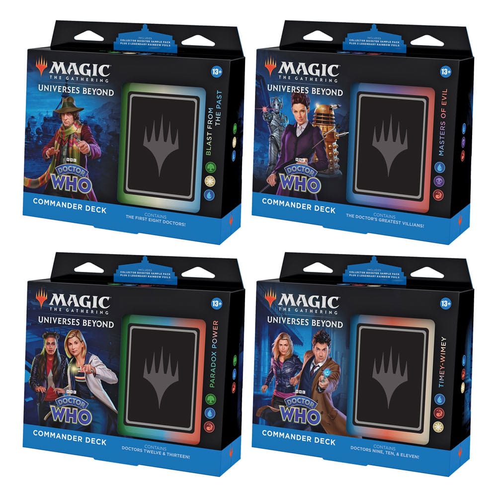 Magic the Gathering Universes Beyond: Doctor Who Commander-Decks Display (4) englisch - Preorder - ETA: 08.05.2025