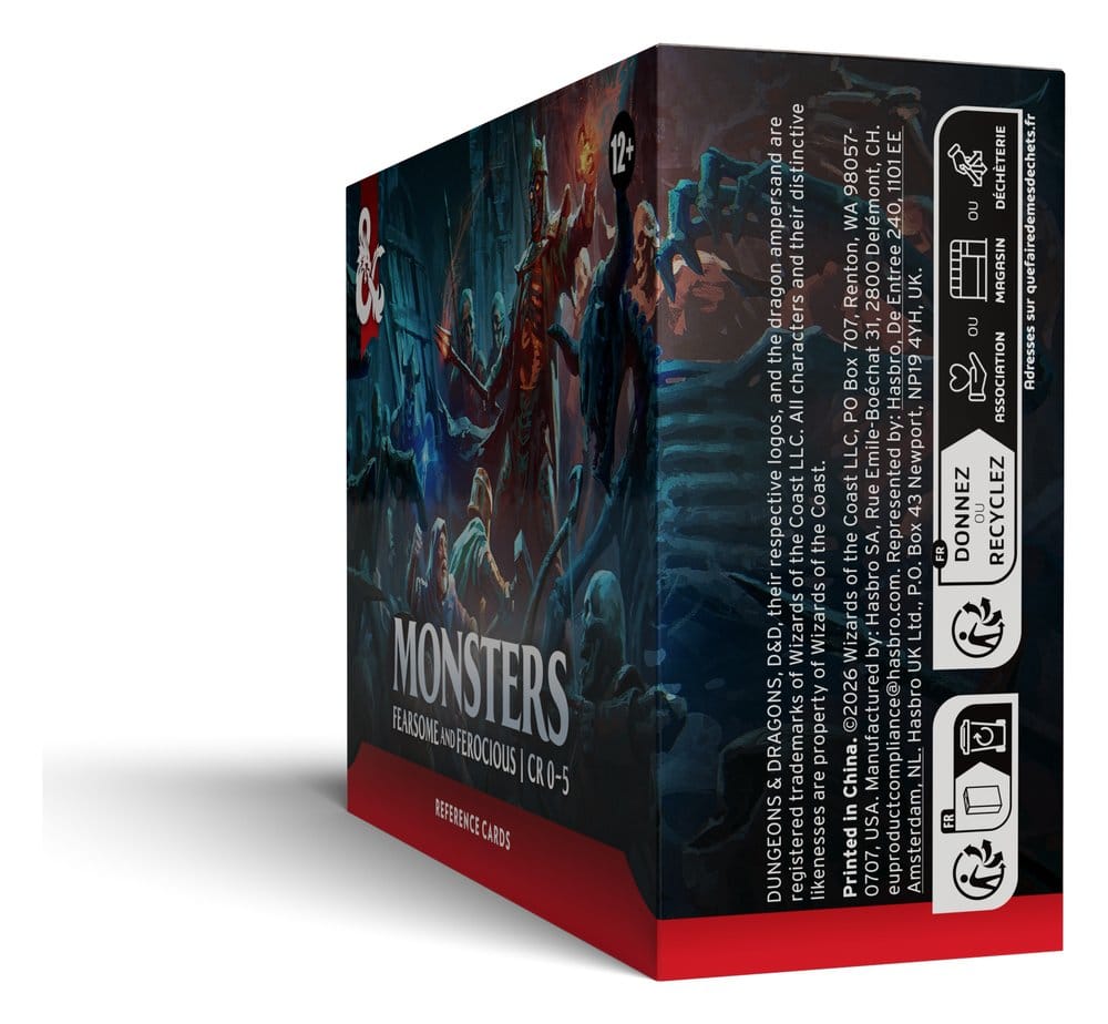 Dungeons & Dragons RPG Referenzkarten: Monster (Furchterregend und Wild) *Englische Version* - Preorder - ETA: 18.08.2026