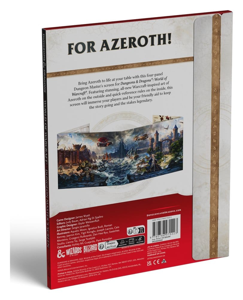 Dungeons & Dragons RPG World of Warcraft Spielleiterschirm *Englische Version* - Preorder - ETA: 17.11.2026