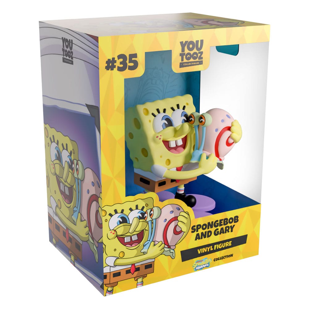 SpongeBob Schwammkopf Vinyl Figur Spongebob & Gary 9 cm  - Preorder - ETA: 25.07.2026