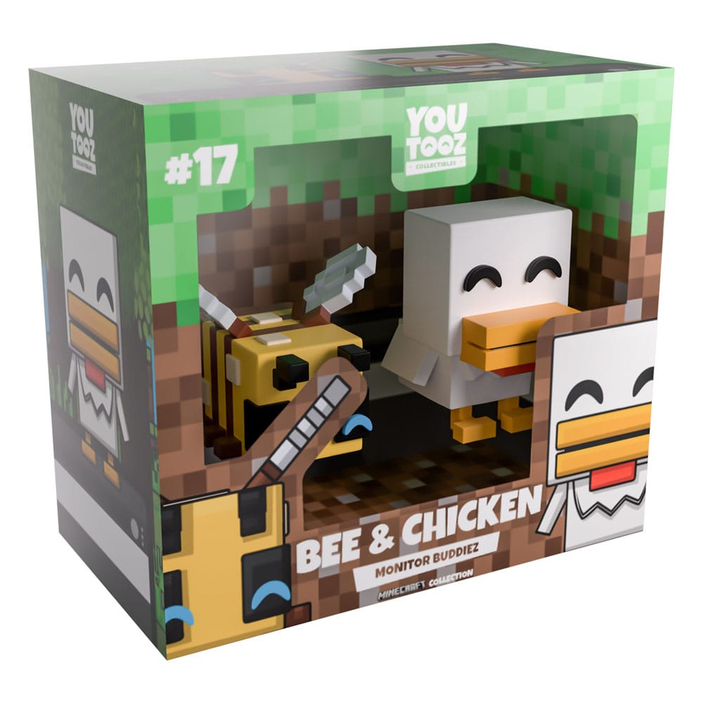Minecraft Vinyl Figuren Bee and Chicken Monitor Buddiez - Preorder - ETA: 20.01.2026