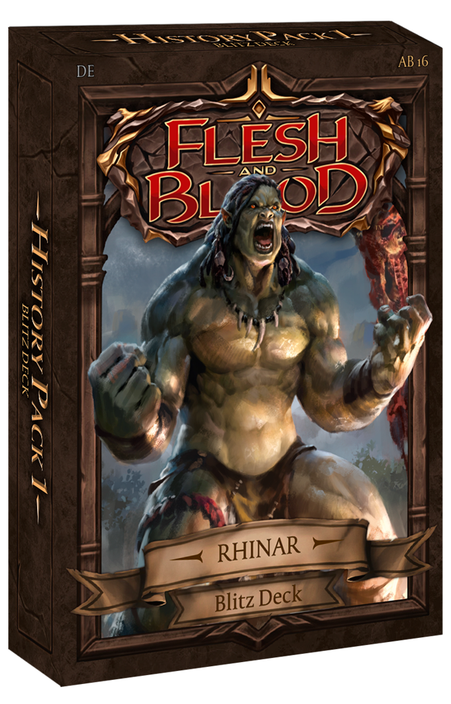 Flesh & Blood TCG - History Pack 1 - Rhinar Blitz Deck – deutsche Ausgabe - sofort lieferbar