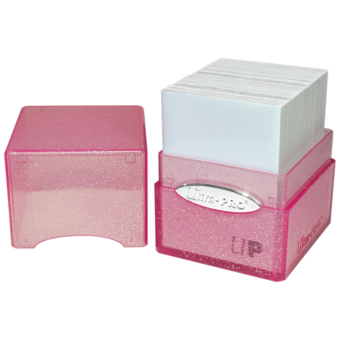 Ultra Pro Satin Cube – Glitter Pink Deck Box - sofort lieferbar