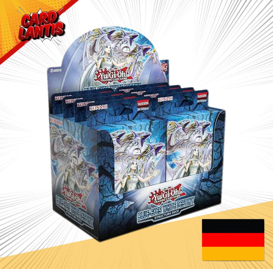 Yu-Gi-Oh! TCG Structure Deck: Blue-Eyes White Destiny Display (8) Deutsche Version - Preorder - Release - 13.02.2025