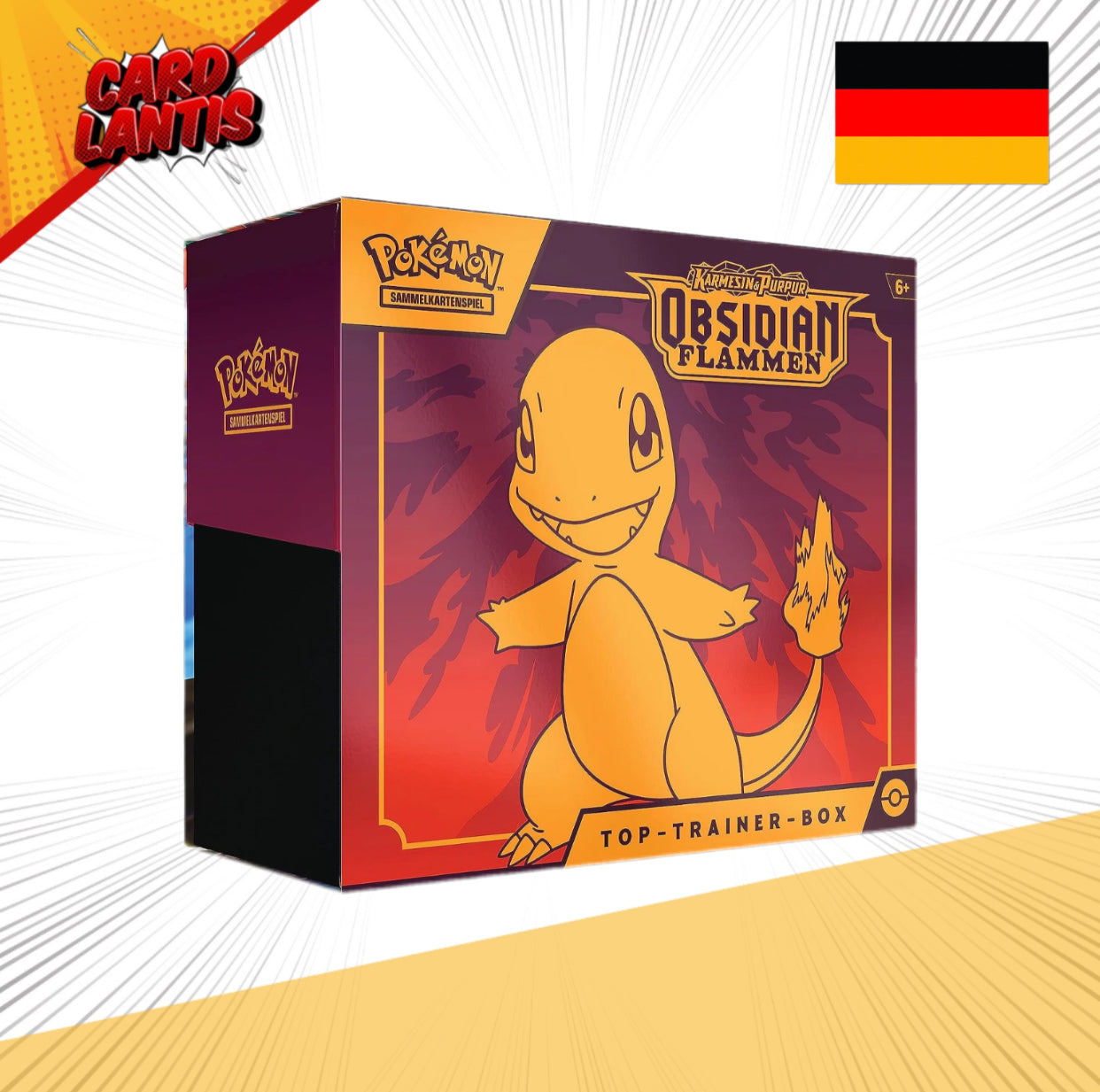 Pokémon KP-03 Obsidian Flammen - Top Trainer Box - Deutsch