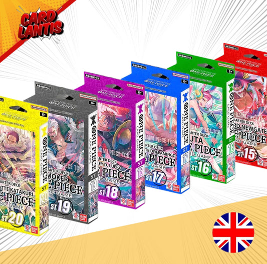 One Piece Card Game Starter Deck 15, 16, 17, 18, 19, 20 Bundle