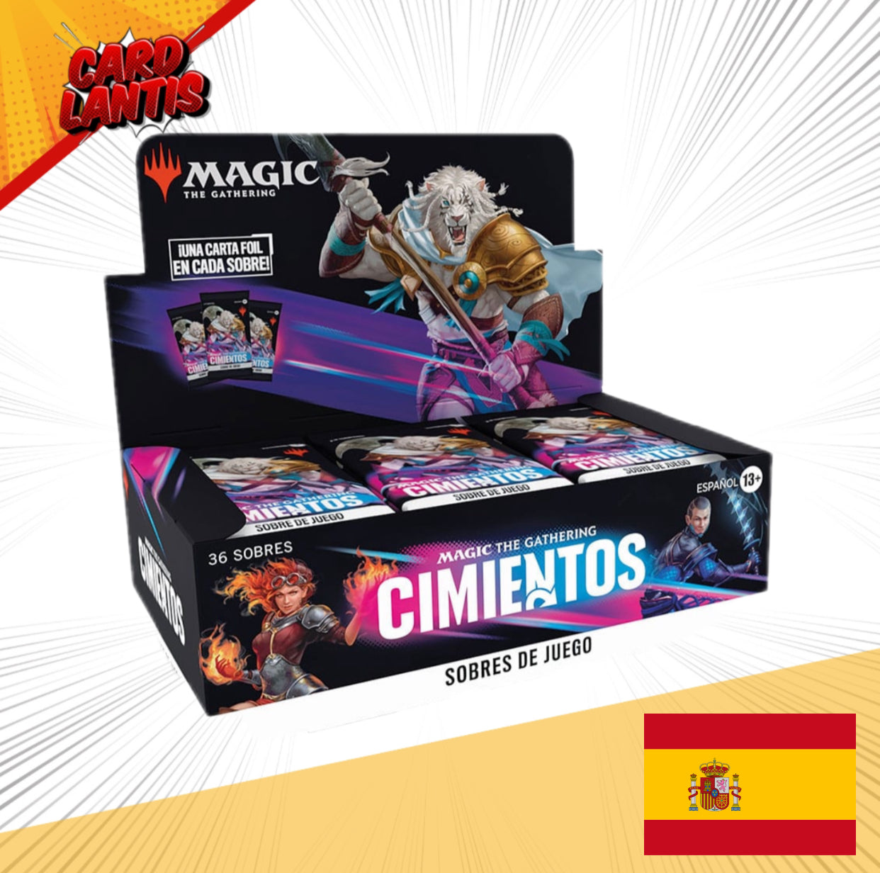 Magic the Gathering Cimientos Play-Booster Display (36) Spanisch