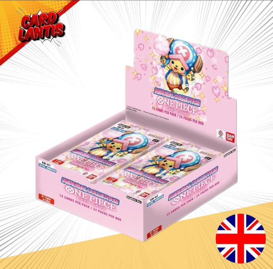 One Piece Card Game EB-01 Extra Booster Memorial Collection Display Englisch