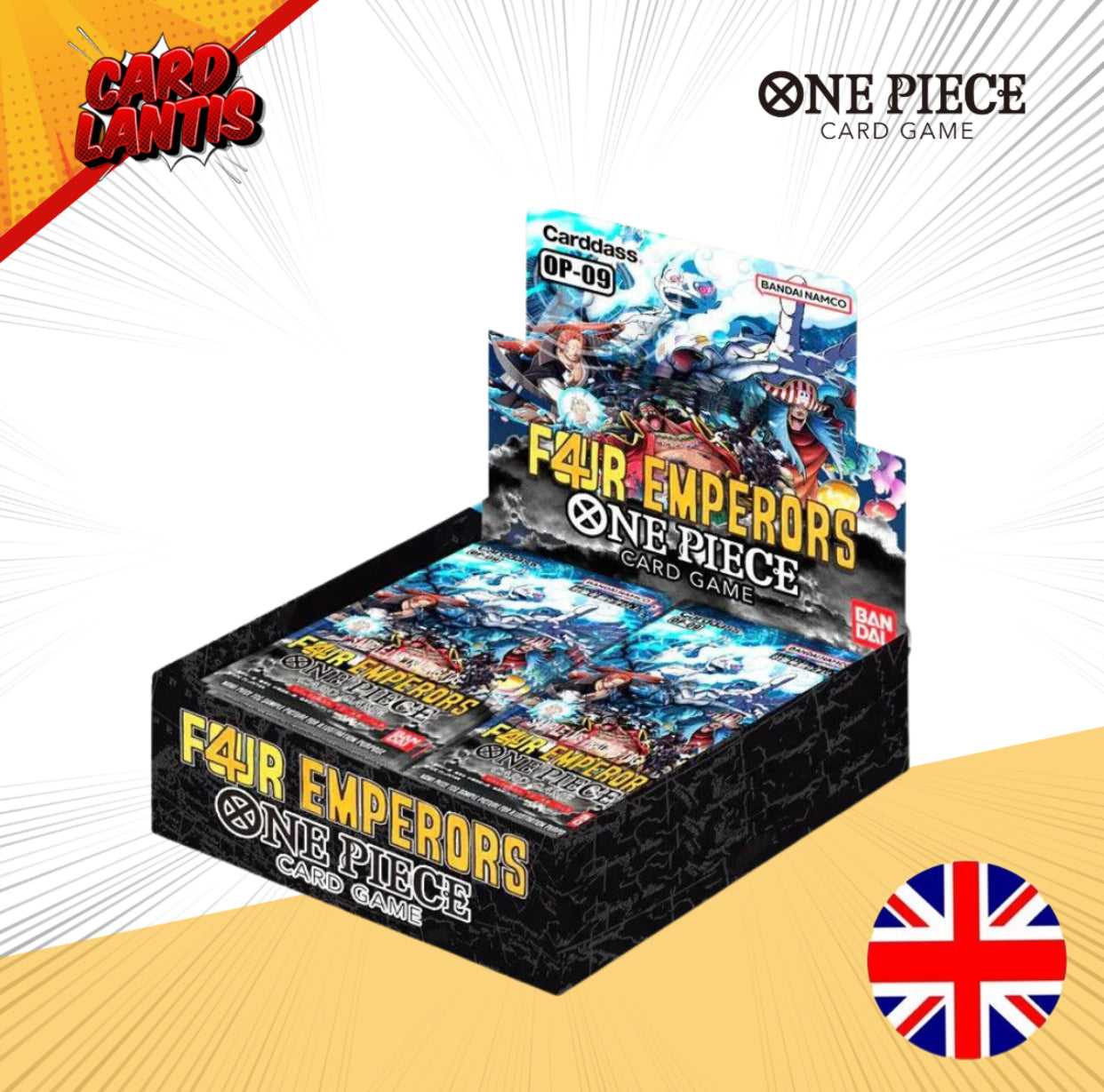 One Piece Card Game Booster Display OP09 The Four Emperors Englisch - sofort lieferbar