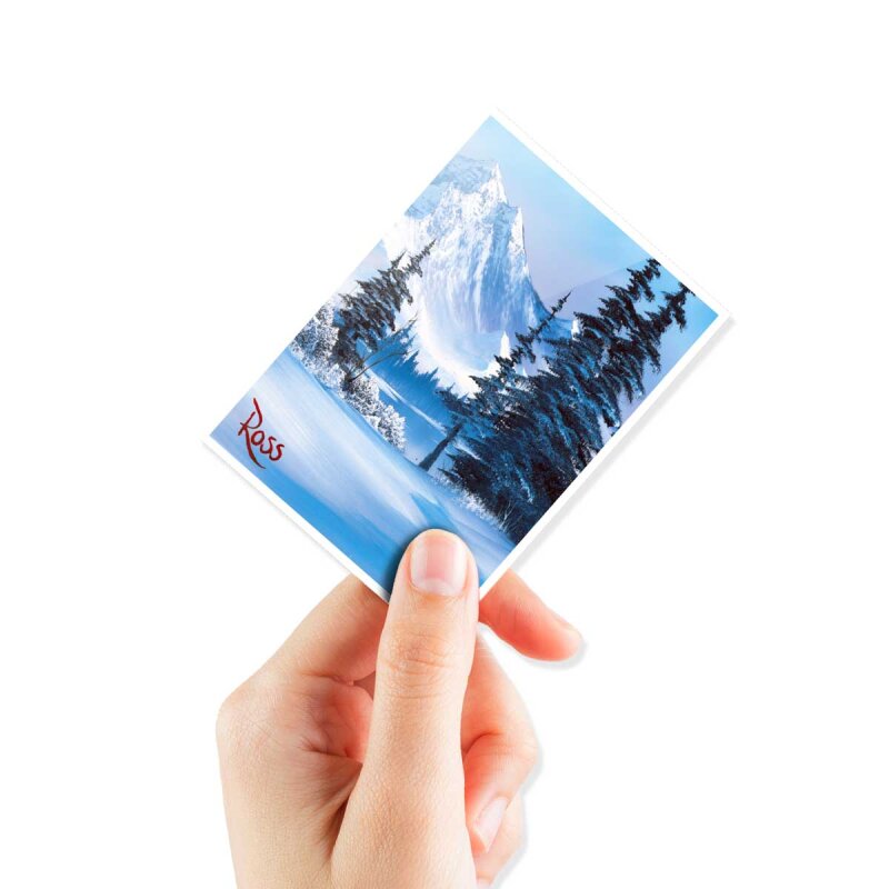 Ultra Pro - Bob Ross - Winter Paradise 105ct APEX Deck Protector Sleeves - sofort lieferbar