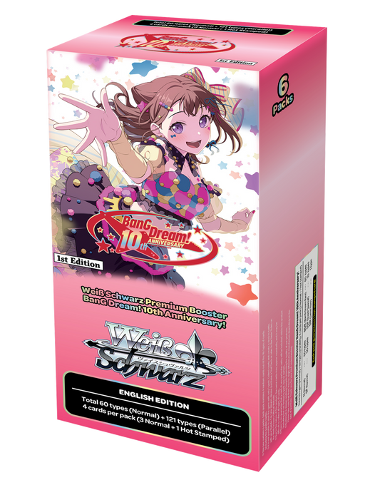 Weiß Schwarz - BanG Dream! 10th Anniversary! Premium Booster Display - englische Ausgabe - sofort lieferbar