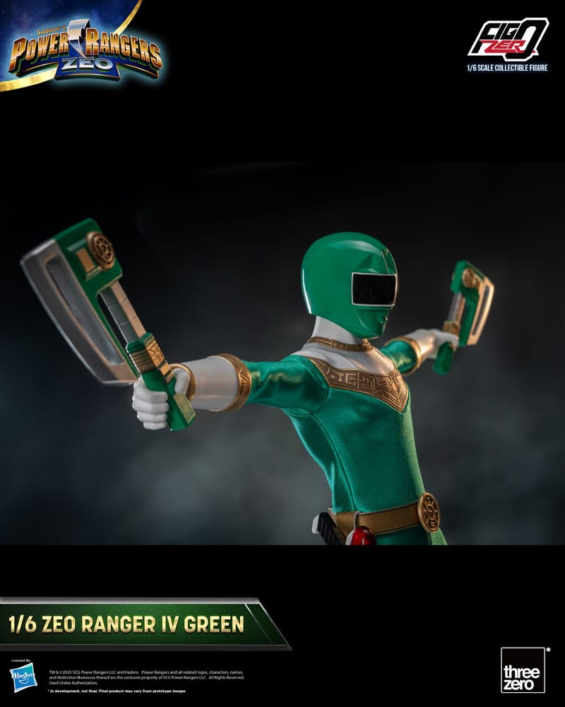 Power Rangers Zeo FigZero Actionfigur 1/6 Ranger IV Green 30 cm - Versand: 5-7 Tage nach Bestellung