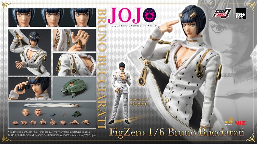 Jojo's Bizarre Adventure: Golden Wind FigZero Actionfigur 1/6 Bruno Bucciarati 31 cm - Preorder - ETA: 25.11.2026