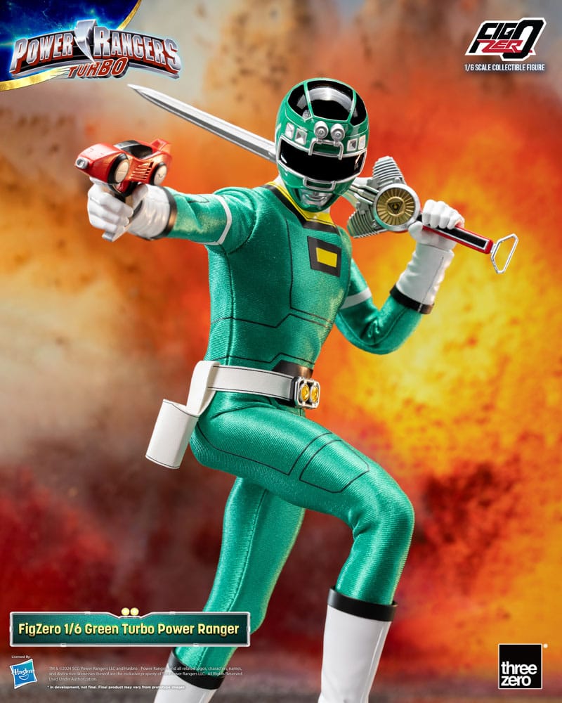 Power Rangers Turbo FigZero Actionfigur 1/6 Green Turbo Power Ranger 30 cm   - Preorder - ETA: 03.11.2025