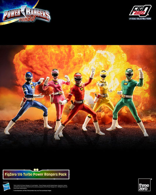 Power Rangers Turbo FigZero Actionfiguren 1/6 5er-Pack Turbo Power Rangers 30 cm        - Preorder - ETA: 03.11.2025