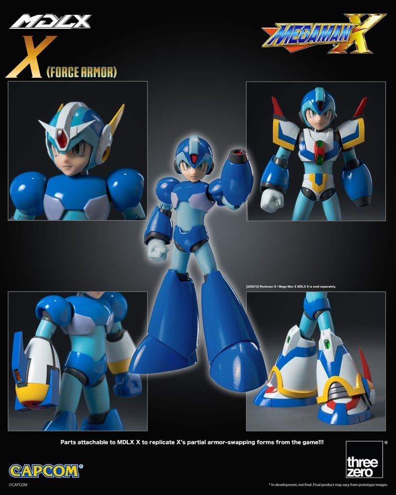 Mega Man X MDLX Actionfigur Rockman / Mega Man Force Armor 12 cm - Preorder - ETA: 25.05.2027