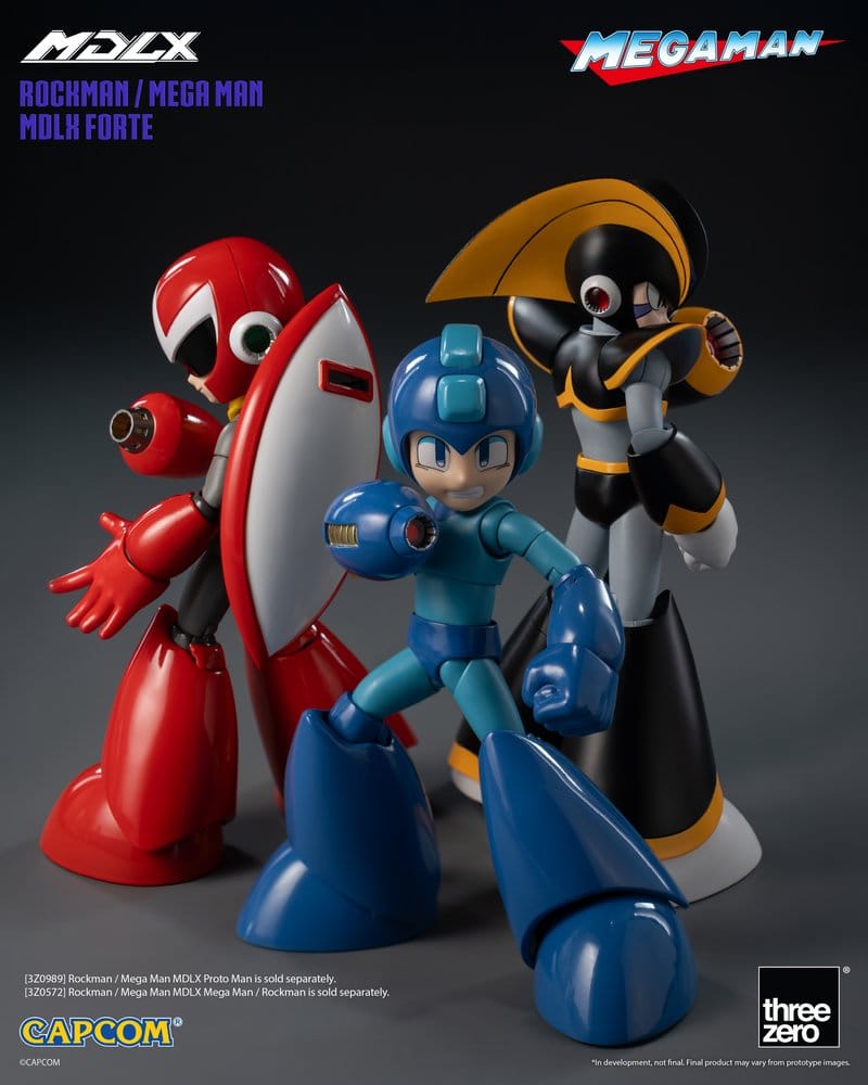 Mega Man MDLX Actionfigur Rockman / Mega Man Forte 10 cm - Preorder - ETA: 25.05.2027