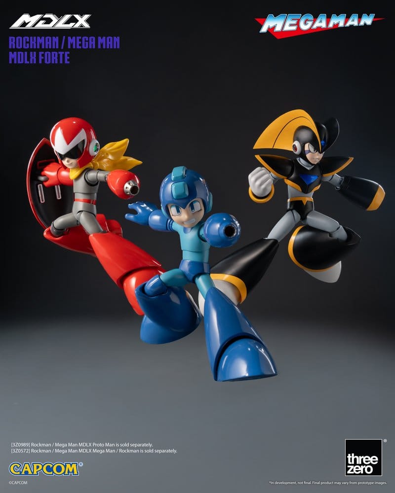 Mega Man MDLX Actionfigur Rockman / Mega Man Forte 10 cm - Preorder - ETA: 25.05.2027