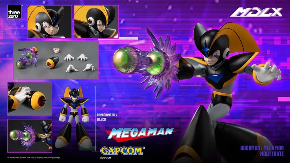 Mega Man MDLX Actionfigur Rockman / Mega Man Forte 10 cm - Preorder - ETA: 25.05.2027