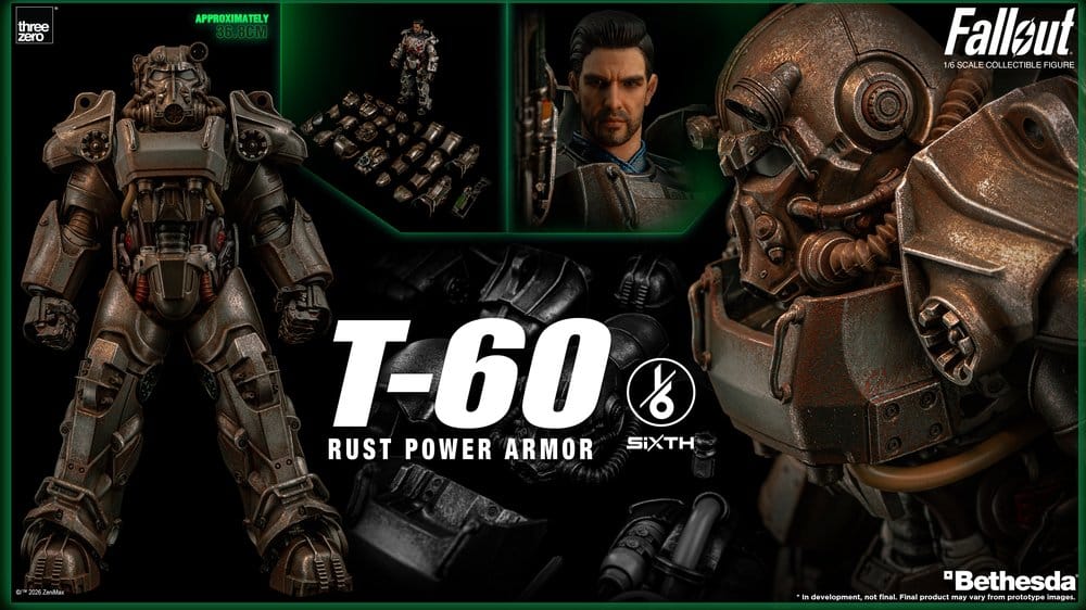 Fallout Actionfigur 1/6 T-60 Rust Power Armor - Preorder - ETA: 25.02.2027