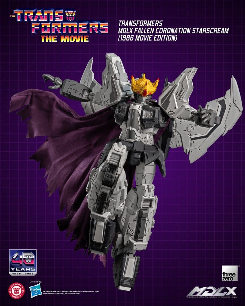Transformers MDLX Actionfigur Fallen Coronation Starscream (1986 Movie Edition) 20 cm - Preorder - ETA: 25.02.2027