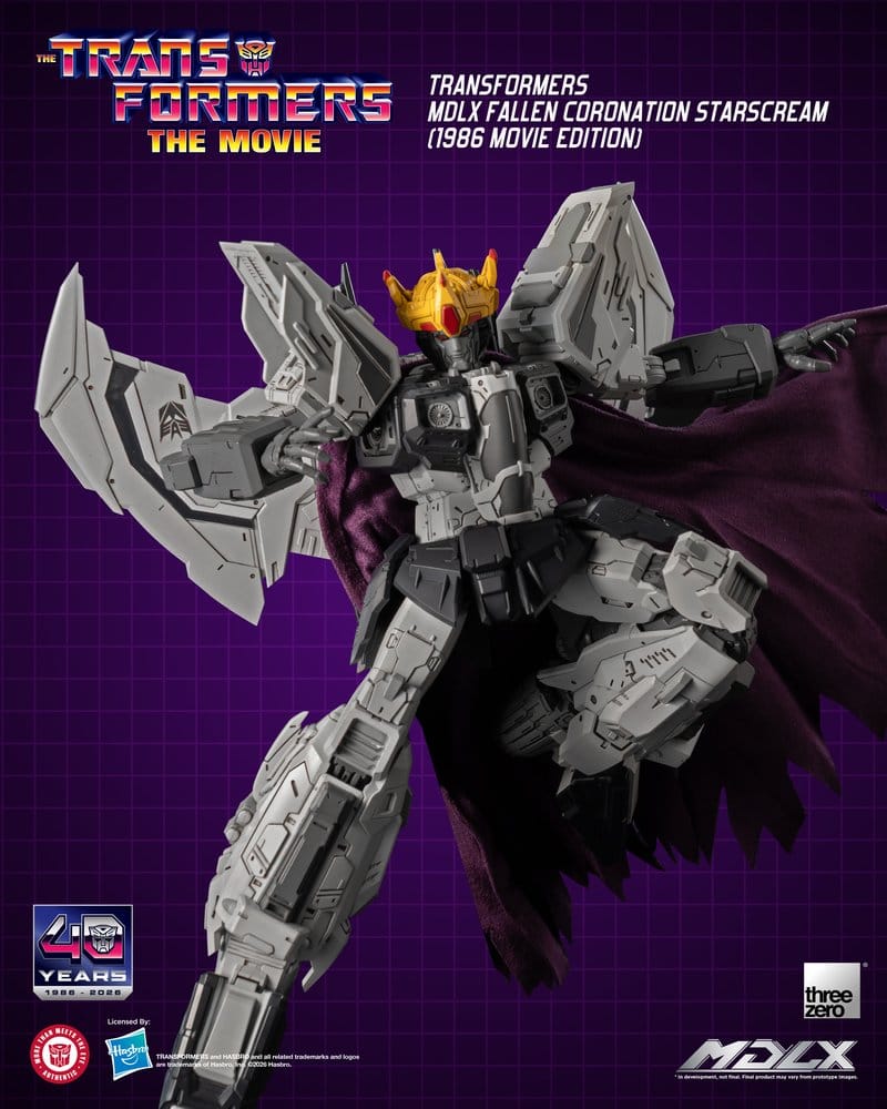 Transformers MDLX Actionfigur Fallen Coronation Starscream (1986 Movie Edition) 20 cm - Preorder - ETA: 25.02.2027